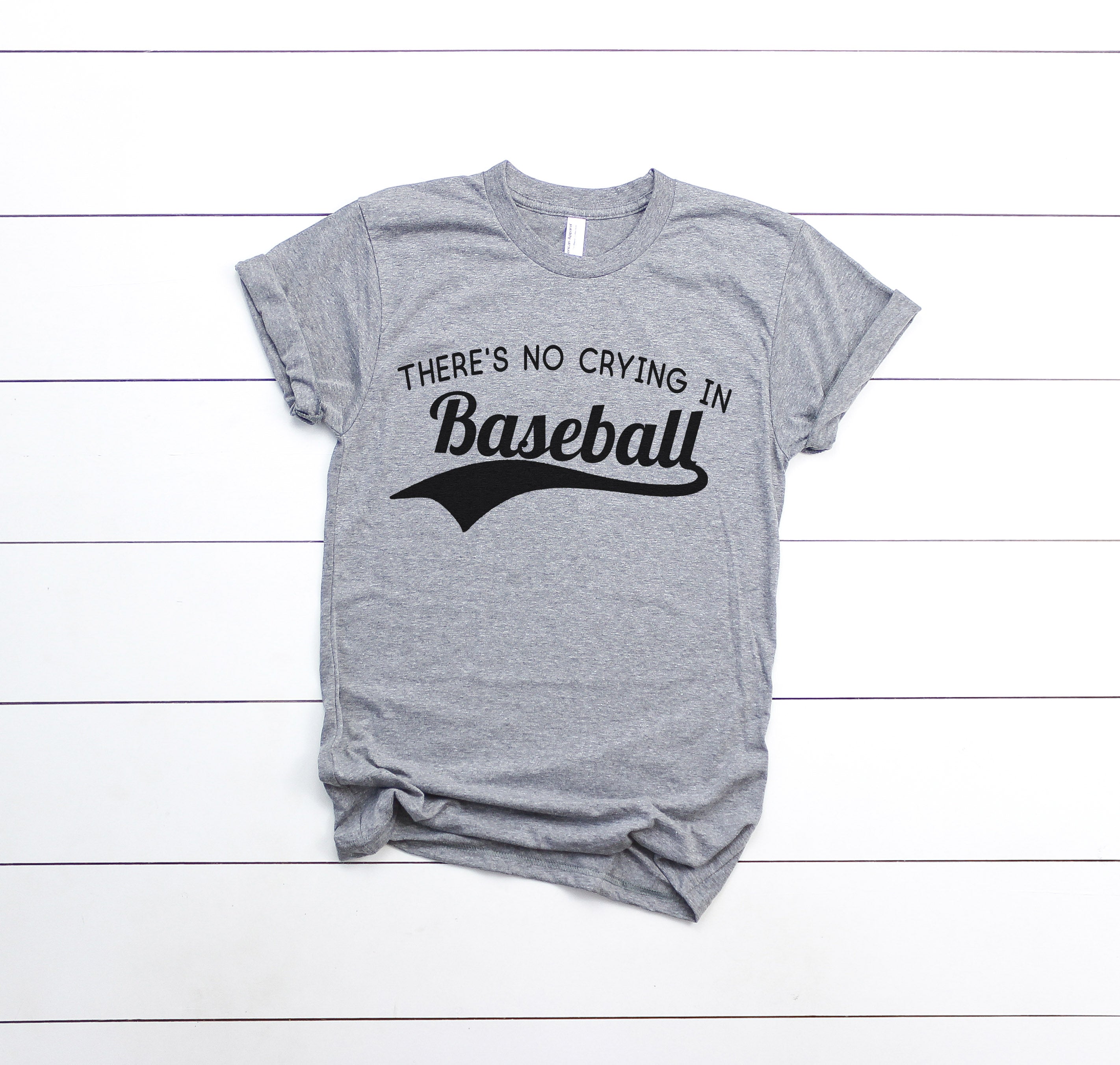  Cute Baseball Tees - There Is No Crying In Baseball T-Shirt T- Shirt : Sports & Outdoors